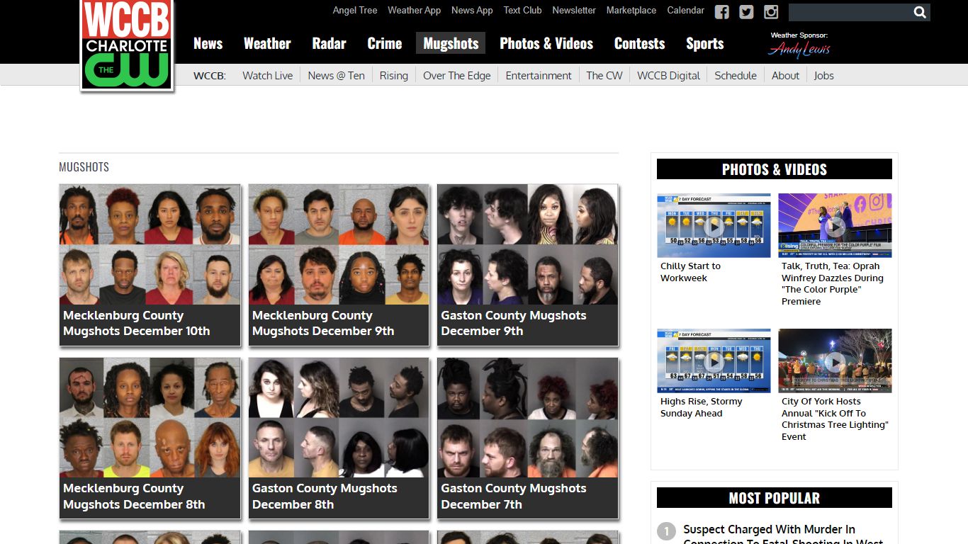 Mugshots - WCCB Charlotte's CW